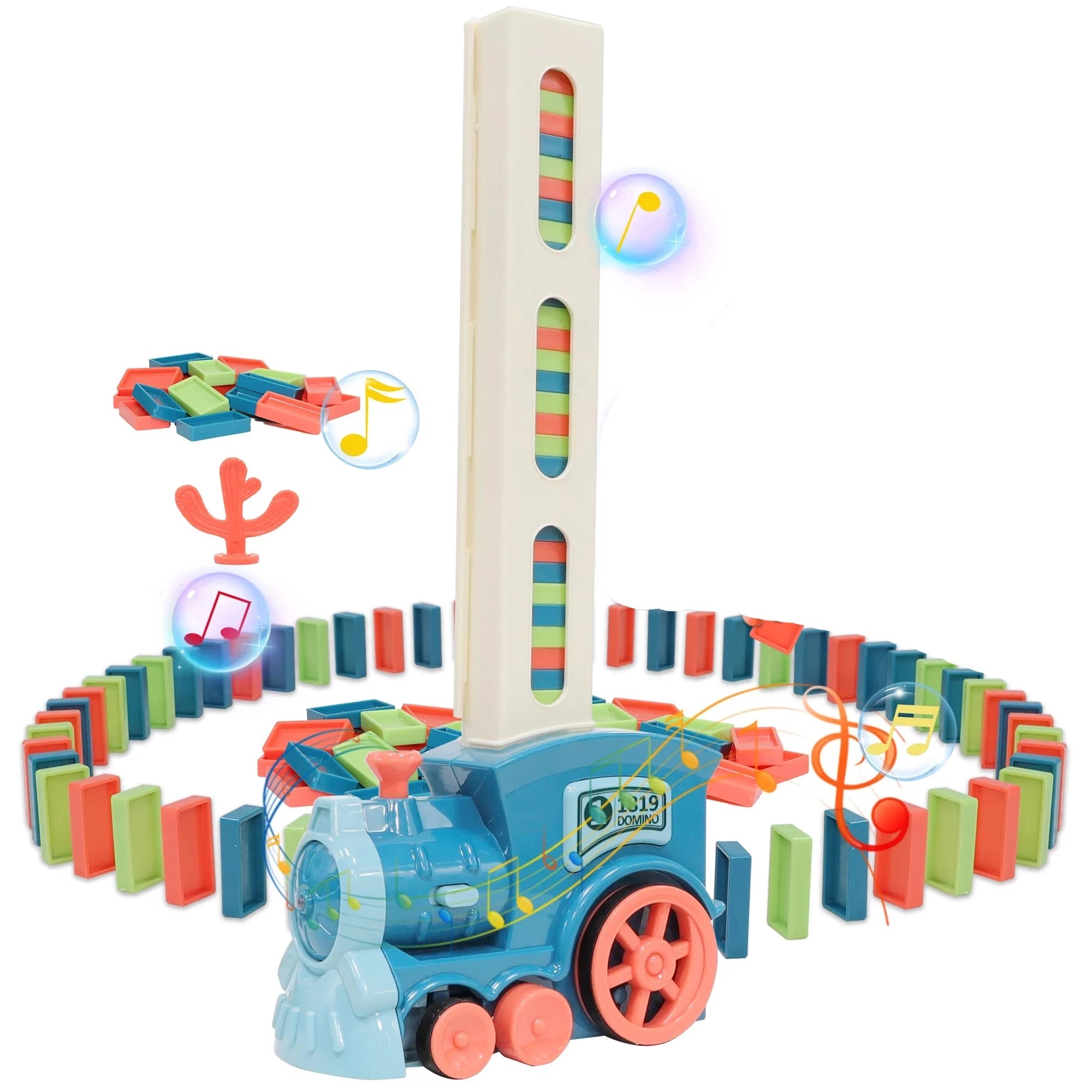 Automatic Laying Domino Train Toy